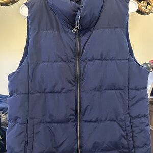 Old Navy Midnight Blue Quilted Vest Fleece Lines